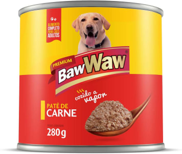 10 Unidades - Patê Baw Waw para cães sabor Carne 280g