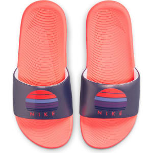 Chinelo Infantil Nike Kawa Slide SE 2 BGP Masculino - Roxo+Laranja