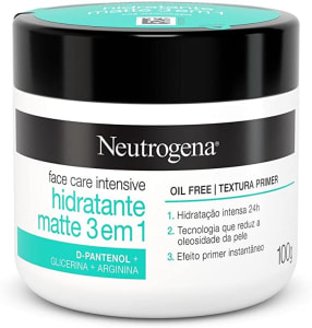 Neutrogena Face Care Intensive Hidratante Matte 3 em 1 100g