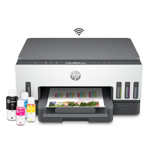 Impressora Multifuncional HP Smart Tank 724 Tanque de Tinta Colorida Scanner Duplex Wi-fi USB Bluetooth Bivolt Branca