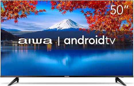 Smart TV Aiwa 50”, Android, 4K, Borda Ultrafina, HDR10, Dolby Áudio - AWS-TV-50-BL-02-A