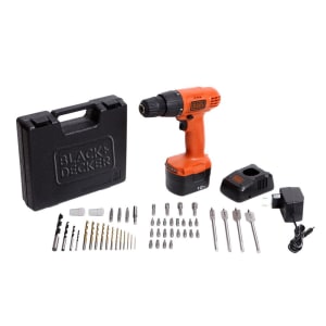 Parafusadeira/Furadeira Black&Decker CD121K50-BR de 3/8" e Maleta com 50 Acessórios - 12V