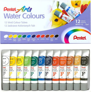 Aquarela Wfrs Pentel A Base De Água Pentel 12 Cores