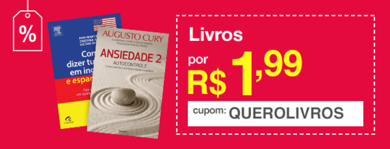 [Primeira Compra] Livros a partir de R$ 1,99