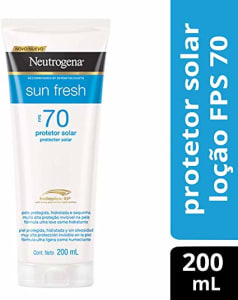 Protetor Solar Neutrogena Sun Fresh FPS 70, 200ml