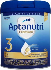 Danone Nutricia - Aptanutri Premium 3, 1-3 anos, Fórmula de Seguimento, 800g