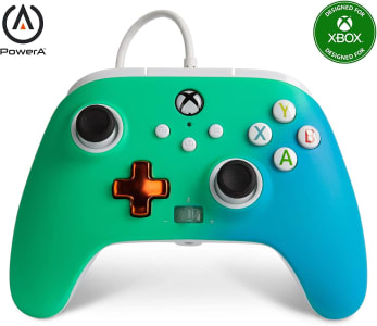  PowerA Enhanced Wired Controller for Xbox - Seafoam Fade, Gamepad, Wired Video Game Controller, Gaming Controller, Xbox Series X|S, Xbox One - Xbox S