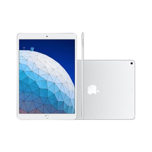  iPad Apple Air MUUK2BZ/A Wi-Fi 64GB IOS 12 Chip A12 Bionic Tela 10.5" Câmera 8MP Frontal 7MP Prata