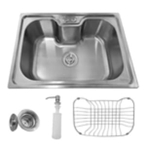 Cuba Pia Gourmet Luxo Prizi Aço Inox 304 42x60cm Kit Completo - SB6042