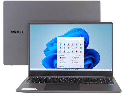 Notebook Samsung Galaxy Book2 i3-1215U 4GB SSD 256GB Intel UHD Graphics Tela 15.6'' FHD W11 - NP550XED-KT3BR