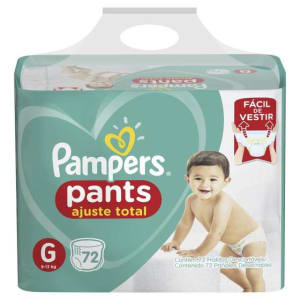 Fralda Pampers Pants Ajuste Total G - 72 Unidades