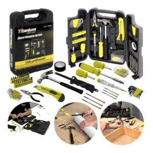 Kit Ferramentas C/200 Pçs Linha Profissional 05456 Titanium - Kit Ferramentas Manuais - Magazine OfertaespertaLogo LuLogo Magalu