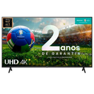 Smart TV Hisense UHD 4K DLED 65" Polegadas 65A6K com Sleep Timer, Entrada HDMI e Wi-Fi