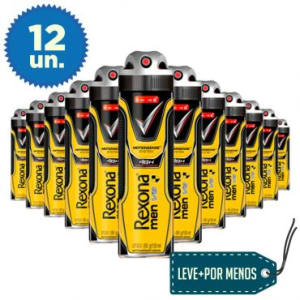 Leve Mais Pague Menos: 12 Desodorantes Aerosol Rexona Men V8 150ml