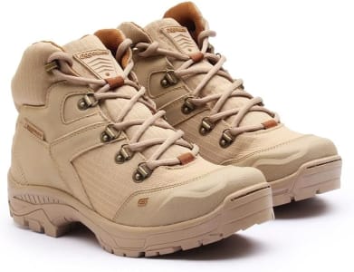 Bota Coturno Masculino Em Couro Tratorada C/ Cadarço E Costura Reforçada, Tamanhos 35 ao 44 (Disponível Em 2 Cores)