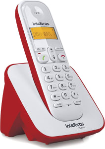 Telefone sem Fio Digital, Intelbras, TS 3110, Vermelho