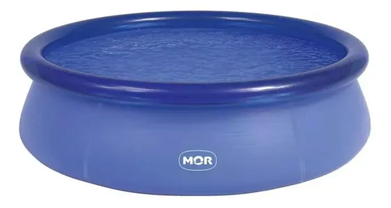 Piscina Inflável Redonda Mor 001053 De 2.4m X 63cm 2400l Azul Caixa