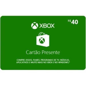 Gift Card Xbox: 40 Reais