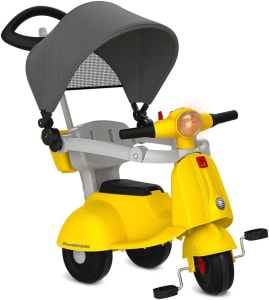 Triciclo Banderetta C/Capota Passeio & Pedal - Bandeirante (Amarelo)