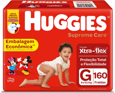 Huggies Fralda Supreme Care G - 160 Fraldas