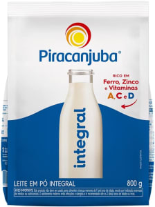 Leite em Pó Piracanjuba Integral Pouch 800g