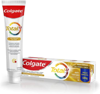 10 Unidades - Creme Dental Colgate Total 12 Anti-Tártaro 180g