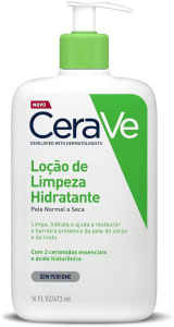 CeraVe, Loção de Limpeza Hidratante de Banho, Sem Espuma,