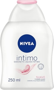 NIVEA Sabonete Líquido Íntimo Suave 250ml - Mantém o ph natural, com extrato de camomila, limpeza suave, sem corantes, testado dermatologicamente e ginecologicamente