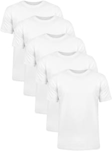 Kit 5 Camisetas Masculinas Básicas 100% Algodão Penteado