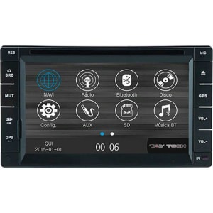 Central Multimídia Universal S95 Tela de 6,2"  Tela Touch Screen com Bluetooth e Antena de TV Navegador GPS - Tay Tech