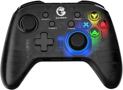 GameSir Controlador de jogos sem fio T4 Pro para Windows 7, 8, 10 PC/iPhone/Android/Switch, Dual Shock USB Bluetooth Celular Gamepad Joystick para jog