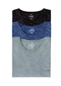 Tam. P — Kit 3 Camisetas Básicas Masculinas Com Bordado Hering