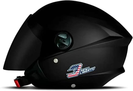 Capacete New Liberty Three Elite 58 Matte Black Viseira Fume - Pro Tork