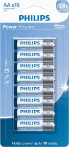 PHILIPS Pilha Alcalina AA 1.5V Com 16 Unidades LR6P16B/59