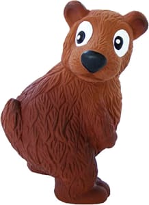 Outward Hound Tootiez urso grunting látex borracha cão brinquedo, pequeno