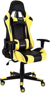 Cadeira Gamer GT RACER (Preto e Amarelo)