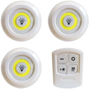 Kit 3 Lampadas Luminaria Led Controle Sem Fio Spot Remoto 15w