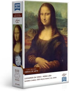 Leonardo Da Vinci - A Mona Lisa - Quebra-Cabeça - 500 Peças Nano - Toyster Brinquedos