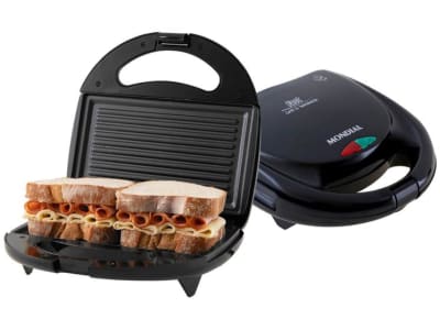 Sanduicheira Mondial Fast Grill S-12 Preta 750W - Antiaderente - Sanduicheira / Sanduicheira Grill - Magazine OfertaespertaLogo LuLogo Magalu