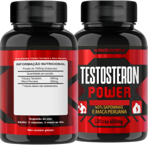 TestosteronPower 120 Cápsulas 1300mg Pro Hormonal Aumento Testo Natural