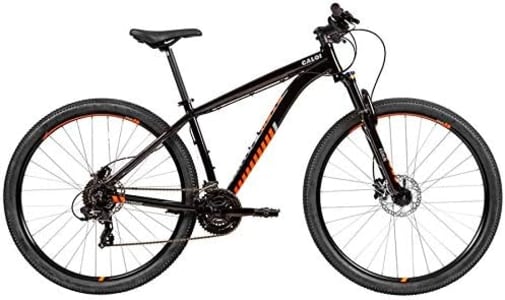 Caloi Bicicleta Extreme Aro 29, Tamanho 17, Freio Hidráulico à disco, Câmbio Microshift 29 Velocidades, Suspensão de 80mm com trava no crown