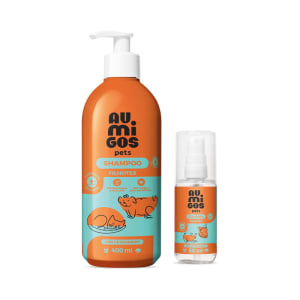 Combo Au.Migos Pets: Shampoo para Filhotes 400ml + Colônia Filhotes 60ml
