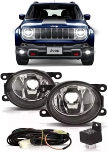 Kit Farol De Milha Jeep Renegade 2018 2019 2020 Sem Moldura Suns FGS0093CY