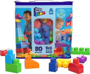 Brinquedo Blocos de Montar Mega Bloks Sacola com 80 Peças DCH63 - Fisher-Price