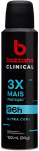 10 Unidades - Desodorante Clinical Ultra Cool Antitranspirante Aerossol Bozzano Masculino 150ml