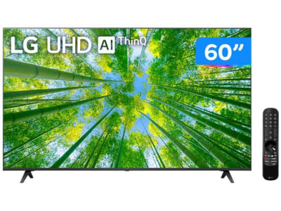 Smart TV 60” 4K LED LG 60UQ8050 AI Processor - Wi-Fi Bluetooth HDR Alexa Google Assistente 3 HDMI - TV 4K Ultra HD - Magazine {{route.pmdStoreName}}Logo LuLogo Magalu