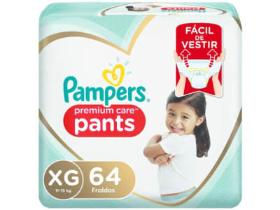 Fralda Pampers Premium Care Pants Calça Tam. XG - 11 a 15kg 64 Unidades - Fralda Descartável - Magazine Ofertaesperta