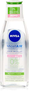 Água Micelar NIVEA MicellAIR Solução de Limpeza 7 em 1 Efeito Matte 200ml, Nivea