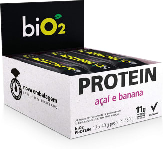 Protein Bar Açai e Banana Bio2 12 Unidades de 40g