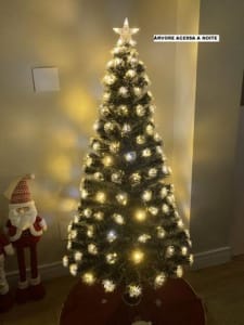 Árvore de Natal LED Fibra Ótica Cristal 90Cm Luzes Multifunc - MultiA - Magazine Ofertaesperta